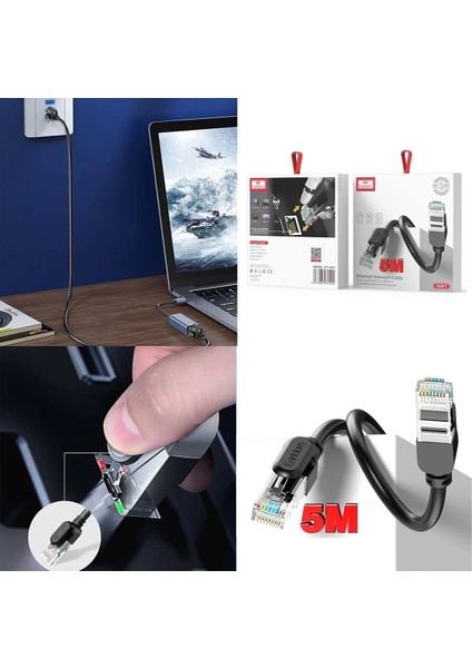 Nw1 5m Cat 6 Ethernet Network Kablosu - Siyah