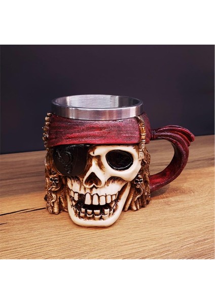 3D Kuru Kafa Tasarımlı Şık Kupa Bardak
