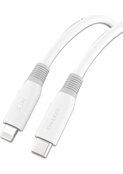 EC-156I Pd 30W Type-C To Lightning 2m Hızlı Şarj Kablosu - Beyaz