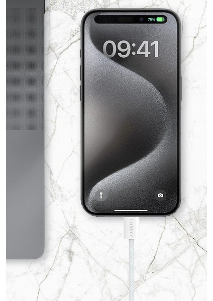 EC-190CC 1m 60W Type-C To Type-C Pd Hızlı Şarj Kablosu - Beyaz