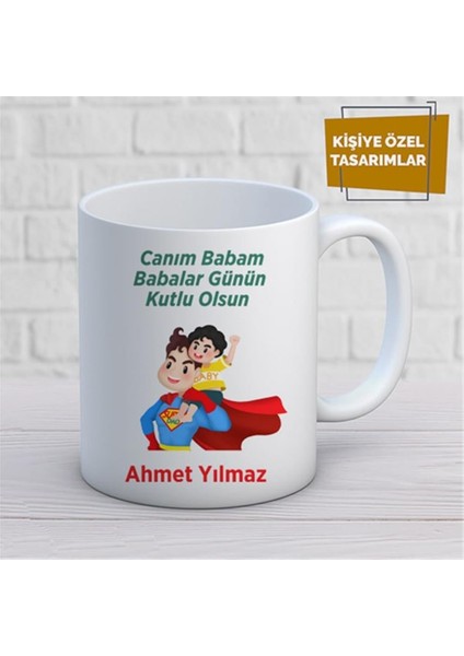 Kişiye Özel Isim Yazılabilir Canım Babam Babalar Günün Kutlu Olsun Kupa Bardak