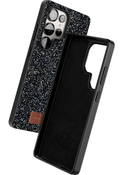 Samsung Galaxy S25 Ultra Bright Simli Kapak - Siyah fiyatları