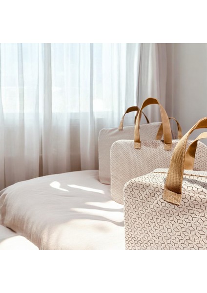 3'lü Çok Amaçlı Düzenleme ve Depolama Seti, Bej, Pratik ve Şık Organizer.