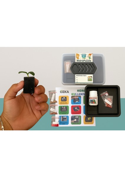Hidropuzzle – Çocuklar Için Topraksız Çimlendirme Seti | Eğitici Mini Sera Kiti fırsatları