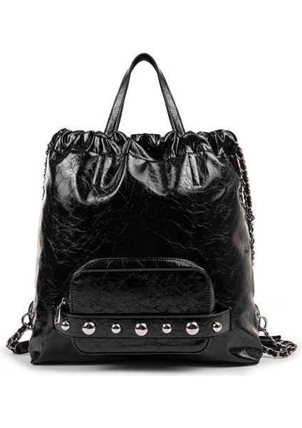 Deri Görünümlü Karma Aksesuarlı Sırt Çantası TW6250119001001 indirimleri