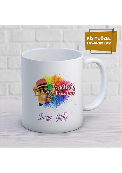 Kişiye Özel Isim Yazılabilir English Teacher Kupa Bardak