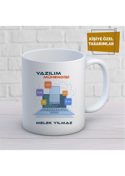 Kişiye Özel Isim Yazılabilir Yazılım Mühendisi Kupa Bardak