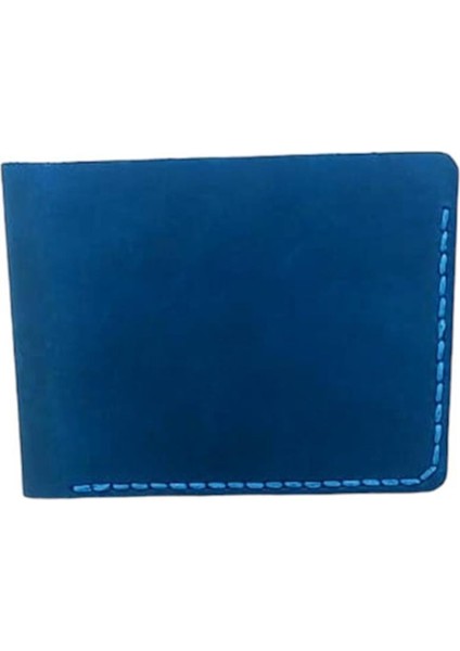 El Yapımı Hakiki Crazy Deri Italyan Model Cüzdan Turkuaz fırsatları