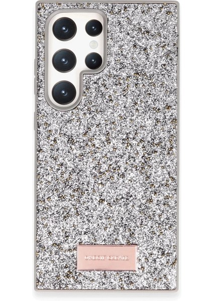 Samsung Galaxy S24 Ultra Bright Simli Kapak - Gümüş