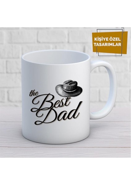 Kişiye Özel Isim Yazılabilir Best Dad Kupa Bardak