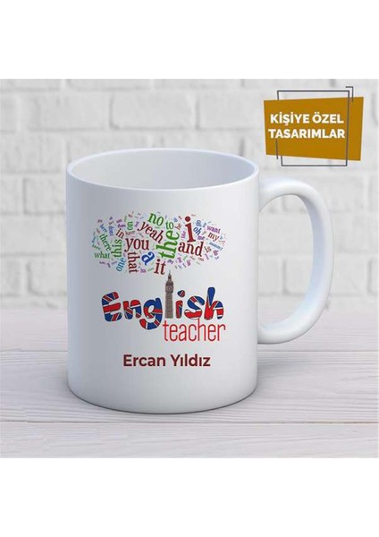 Kişiye Özel Isim Yazılabilir English Teacher Kupa Bardak