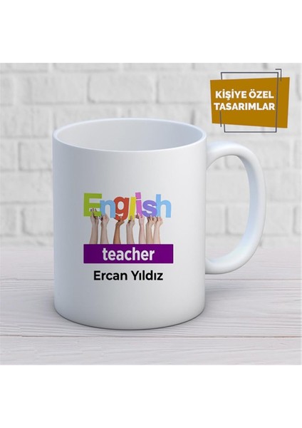 Kişiye Özel Isim Yazılabilir English Teacher Kupa Bardak