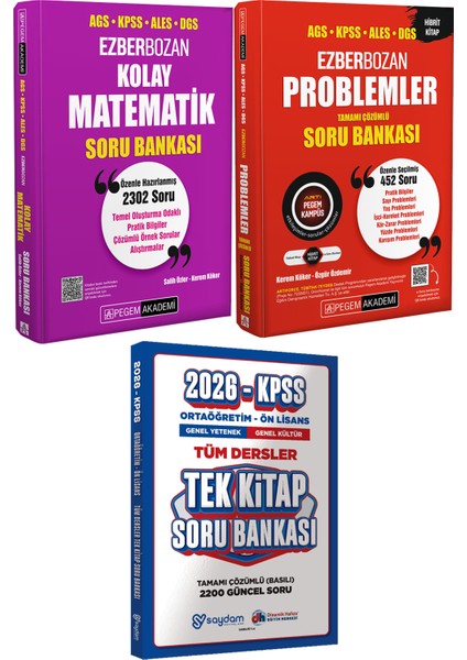 Ezberbozan Problemler Çözümlü Soru - Kolay Matematik Soru - Ortaöğretim Ön Lisans Tek Kitap Soru