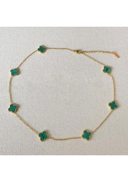 Yonca Gold Kolye 3'lü Bileklik Set modelleri