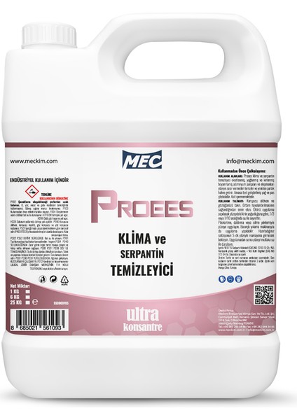 Klima ve Serpantin Temizleyici Proees 6 kg
