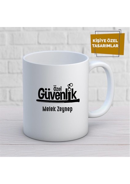 Kişiye Özel Isim Yazılabilir Özel Güvenlik Kupa Bardak