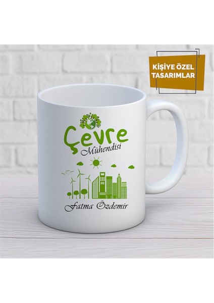 Kişiye Özel Isim Yazılabilir Çevre Mühendisi Kupa Bardak