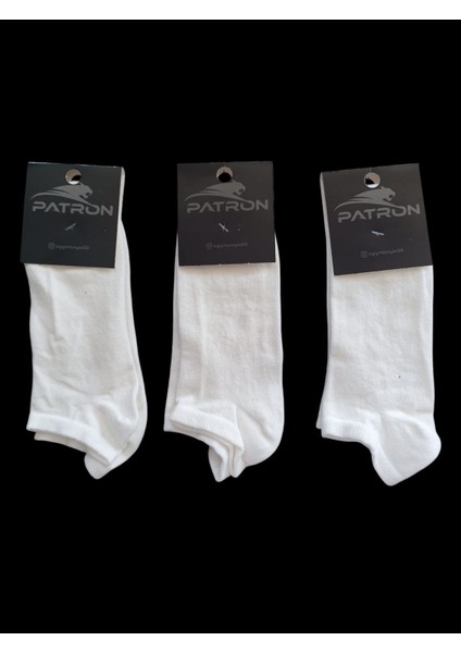 3'lü Bayan Likralı Patik Çorap