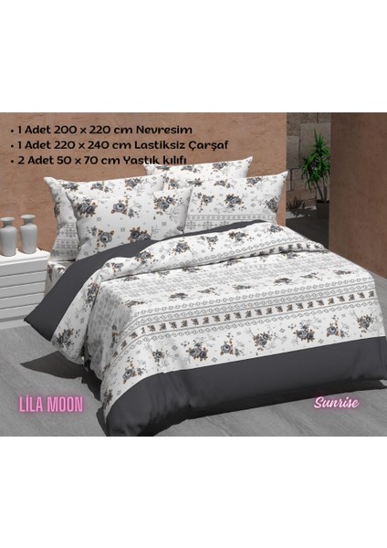 Sunrise Çift Kişilik Pamuklu Nevresim Takımı fiyatları