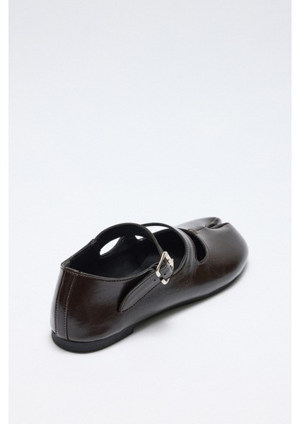 Babet 2525 - Parmak Arası Çift Bantlı Acı Kahve Kadın Babet fırsatları