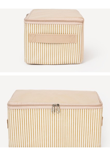 Küçük Boy Çizgili Antrasit Bavul Içi Düzenleyici Organizer Seyahat Hurcu 30X20X15CM modelleri