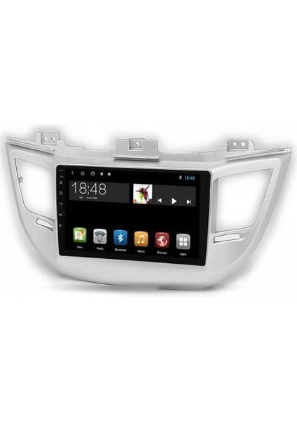 MYG-8128 Serisi Hyundai Tuscon 2015-2018 Model Uyumlu 8gb Ram 128GB Hafıza QLED Carplay Android Auto Destekli Multimedya Oem Navigasyonlu Teyp
