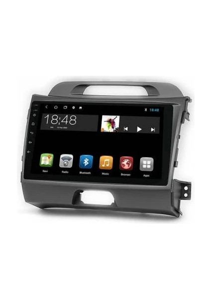 MYG-8128 Serisi Kia Sportage 2010-2015 Model Uyumlu 8gb Ram 128GB Hafıza QLED Carplay Android Auto Destekli Multimedya Oem Navigasyonlu Teyp