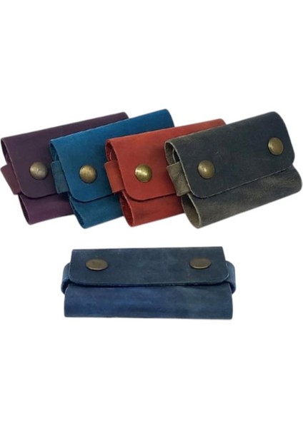 El Yapımı Hakiki Crazy Deri Kartlık Lacivert fiyatları