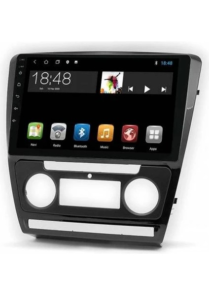 MYG-8128 Serisi Skoda Octavia 2007-2014 Model Uyumlu 8gb Ram 128GB Hafıza QLED Carplay Android Auto Destekli Multimedya Oem Navigasyonlu Teyp