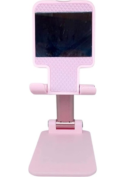 Masa Üstü Telefon ve Tablet Tutucu Aynalı Pembe Renk fiyatları