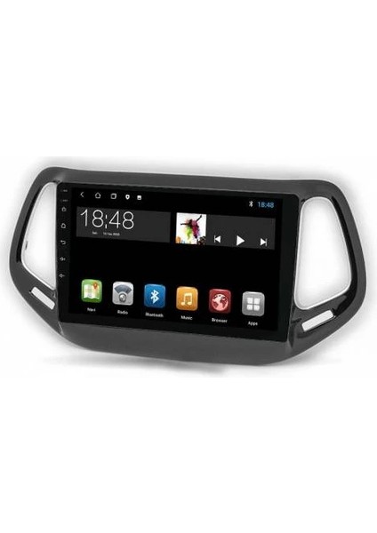 MYG-464 Serisi Jeep Compass 2017-2020 Model Uyumlu 4gb Ram 64GB Hafıza QLED Carplay Android Auto Destekli Multimedya Oem Navigasyonlu Teyp