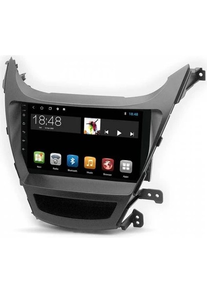MYG-8128 Serisi Hyundai Elantra 2014-2016 Model Uyumlu 8gb Ram 128GB Hafıza QLED Carplay Android Auto Destekli Multimedya Oem Navigasyonlu Teyp