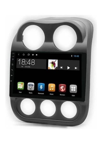 MYG-464 Serisi Jeep Compass 2009-2016 Model Uyumlu 4gb Ram 64GB Hafıza QLED Carplay Android Auto Destekli Multimedya Oem Navigasyonlu Teyp