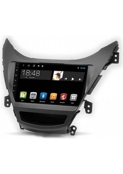 MYG-8128 Serisi Hyundai Elantra 2011-2013 Model Uyumlu 8gb Ram 128GB Hafıza QLED Carplay Android Auto Destekli Multimedya Oem Navigasyonlu Teyp