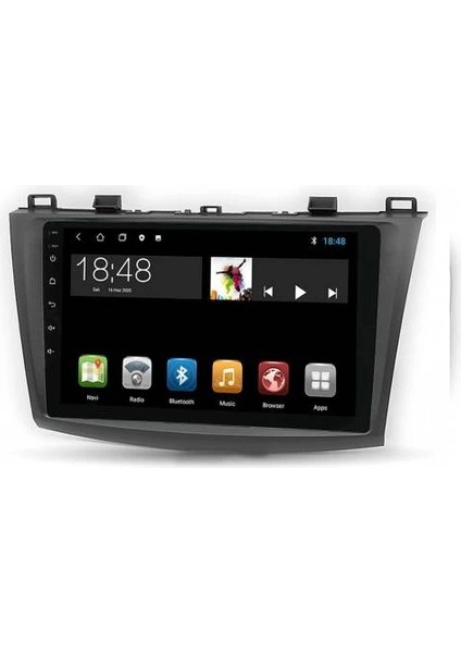 MYG-8128 Serisi Mazda 3 2011-2013 Model Uyumlu 8gb Ram 128GB Hafıza QLED Carplay Android Auto Destekli Multimedya Oem Navigasyonlu Teyp