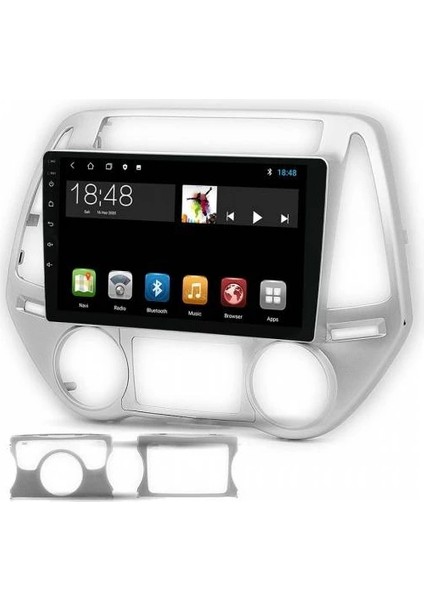 MYG-8128 Serisi Hyundai I20 2008-2013 Model Uyumlu 8gb Ram 128GB Hafıza QLED Carplay Android Auto Destekli Multimedya Oem Navigasyonlu Teyp