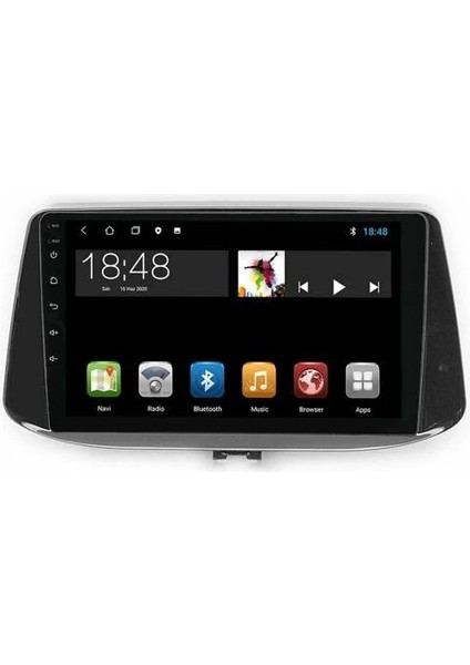 MYG-8128 Serisi Hyundai I30 2017-2019 Model Uyumlu 8gb Ram 128GB Hafıza QLED Carplay Android Auto Destekli Multimedya Oem Navigasyonlu Teyp