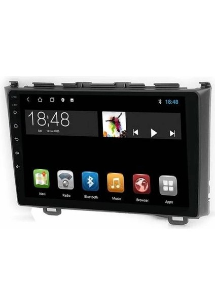 MYG-8128 Serisi Honda Crv 2007-2012 Model Uyumlu 8gb Ram 128GB Hafıza QLED Carplay Android Auto Destekli Multimedya Oem Navigasyonlu Teyp