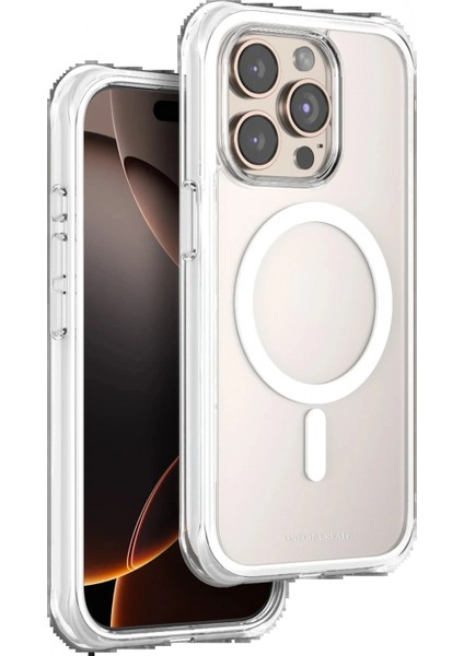 Apple iPhone 15 Pro Max Hulk Magsafe Kapak - Beyaz