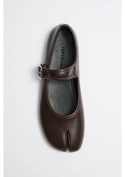 Babet 2526 - Parmak Arası Tek Bantlı Acı Kahve Kadın Babet fiyatları