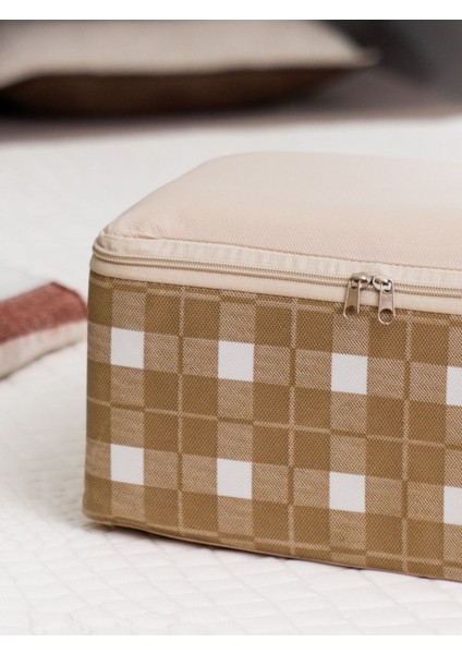 Bej Kare Ekose Bavul Içi Organizer Seti 30X20X15 Cm, Seyahat Düzenleyici fiyatları