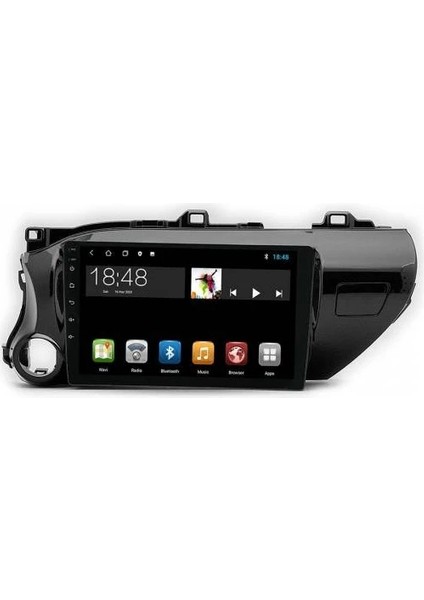 MYG-464 Serisi Toyota Hilux 2015-2019 Model Uyumlu 4gb Ram 64GB Hafıza QLED Carplay Android Auto Destekli Multimedya Oem Navigasyonlu Teyp