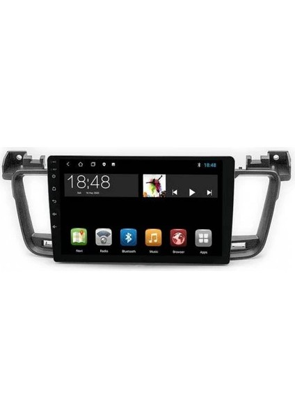 MYG-8128 Serisi Peugeout 508 2011-2016 Model Uyumlu 8gb Ram 128GB Hafıza QLED Carplay Android Auto Destekli Multimedya Oem Navigasyonlu Teyp
