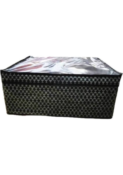 Siyah Pvc Kapaklı Kutu, 50X40X20, Dayanıklı ve Şık Saklama Çözümü