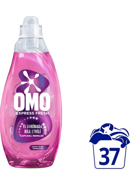 Omo Express Fresh Canlı Renkler ve Siyahlar Sıvı Deterjan 1480 ml