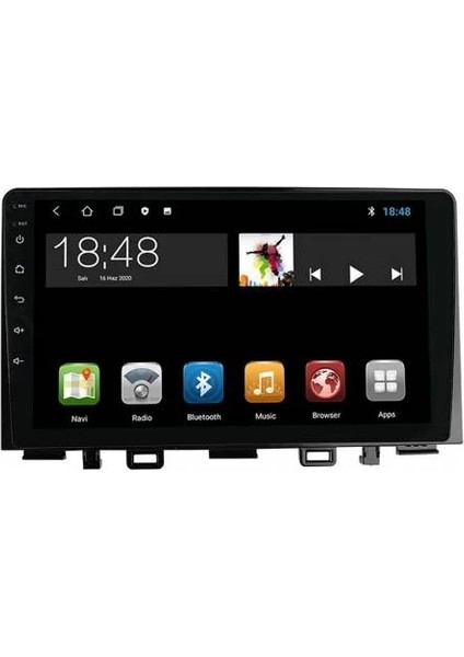 MYG-464 Serisi Kia Rio 2017-2019 Model Uyumlu 4gb Ram 64GB Hafıza QLED Carplay Android Auto Destekli Multimedya Oem Navigasyonlu Teyp