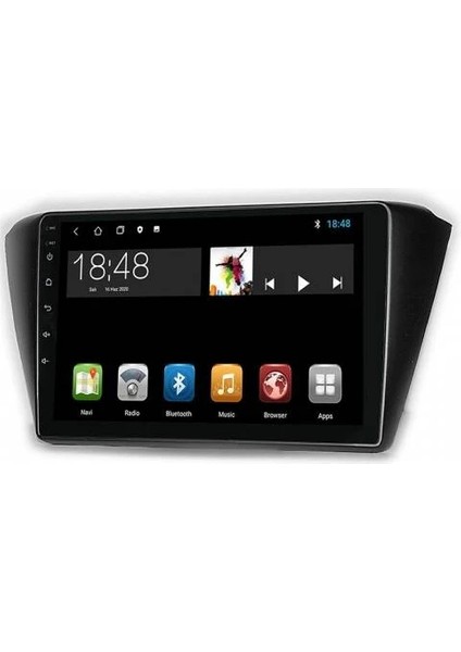 MYG-8128 Serisi Skoda Fabia 2015-2018 Model Uyumlu 8gb Ram 128GB Hafıza QLED Carplay Android Auto Destekli Multimedya Oem Navigasyonlu Teyp