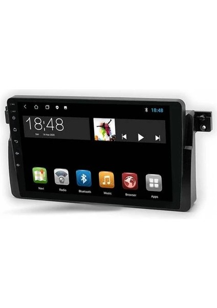 MYG-8128 Serisi Bmw E46 1998-2006 Model Uyumlu 8gb Ram 128GB Hafıza QLED Carplay Android Auto Destekli Multimedya Oem Navigasyonlu Teyp