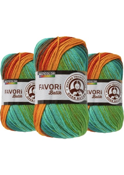 Ören Bayan Favori Batik 977 El Örgü Ipi 3lü Paket