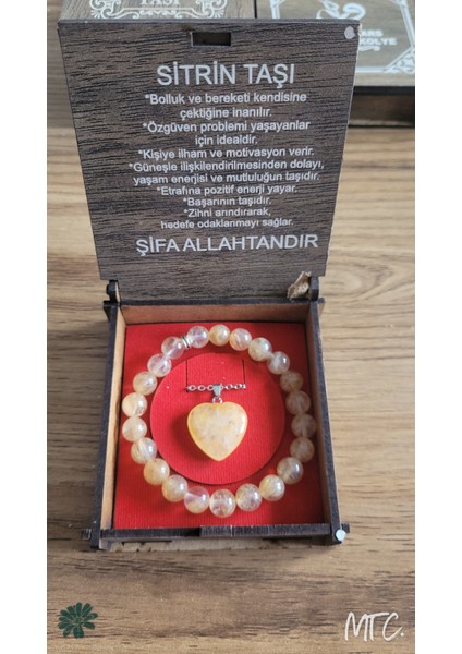Sitrin Doğal Taş Bileklik & Kolye fiyatları